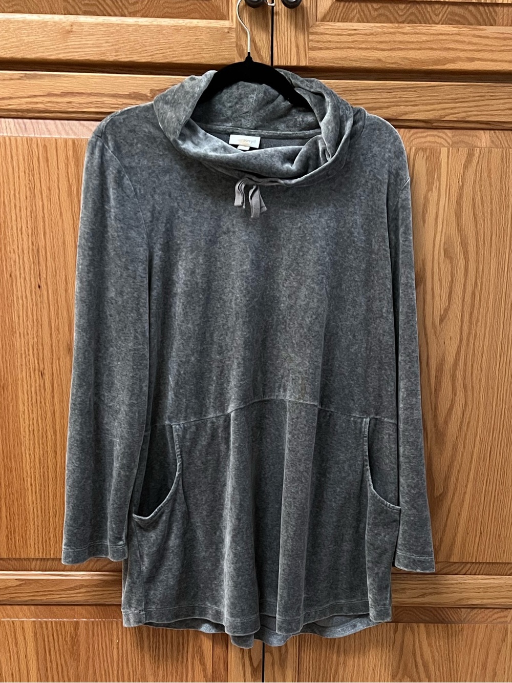 Pure Jill Cozy Cowl Neck Pullover Sweater in Heathered Gray, GUC, Size XL